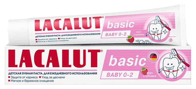 LACALUT<sup>®</sup> basic baby 0-2 зубная паста